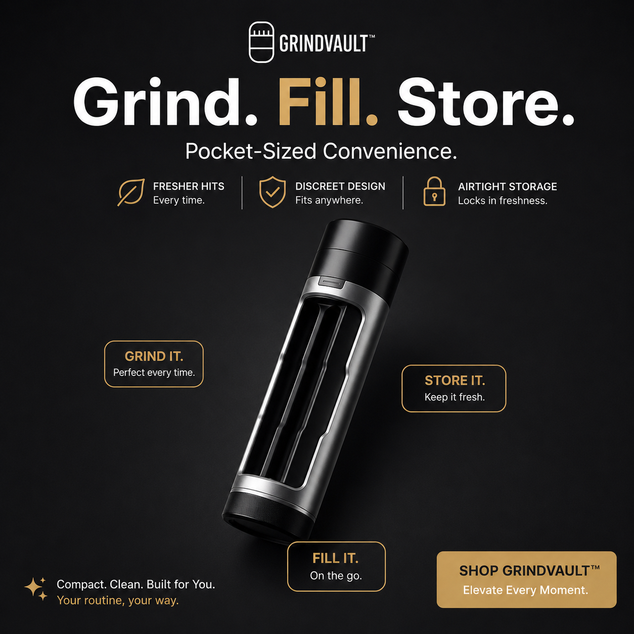 GrindVault™ OG + 2.0 Bundle