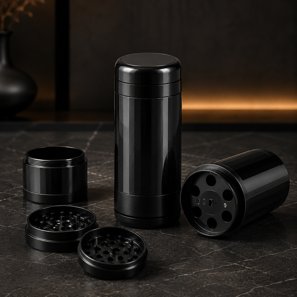 GrindVault™ 2.0 – Home Use Grinder & Storage Station