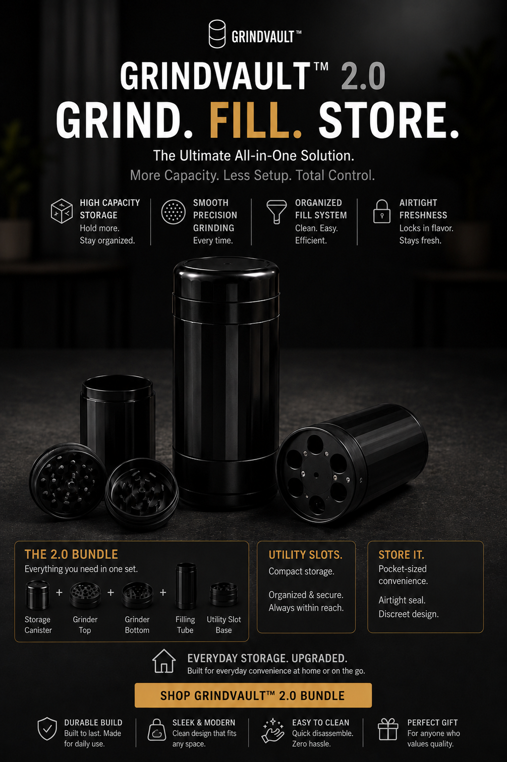 GrindVault™ OG + 2.0 Bundle